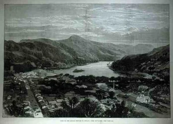 Besuch der Seefahrerprinzen in Ceylon: Blick auf Kandy